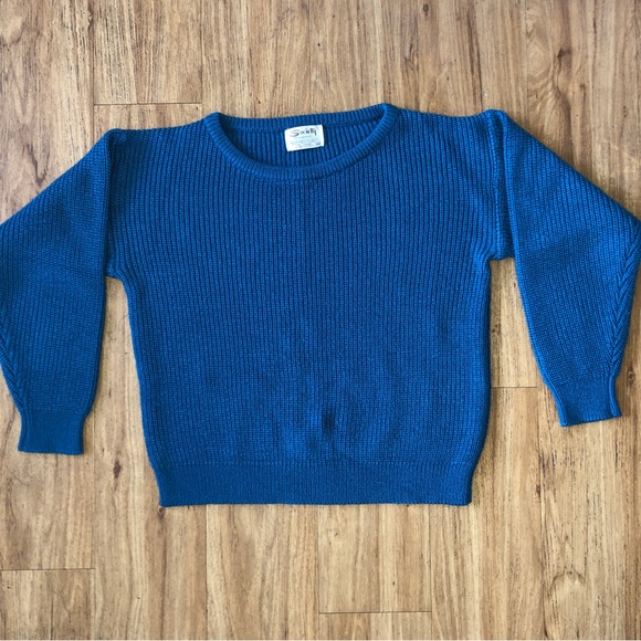 Vintage‎ Society Knit Teal Sweater Medium - Picture 1 of 7